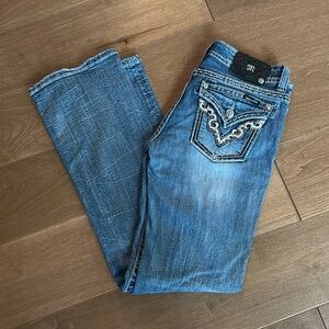 Miss Me Bootleg Blue Jeans